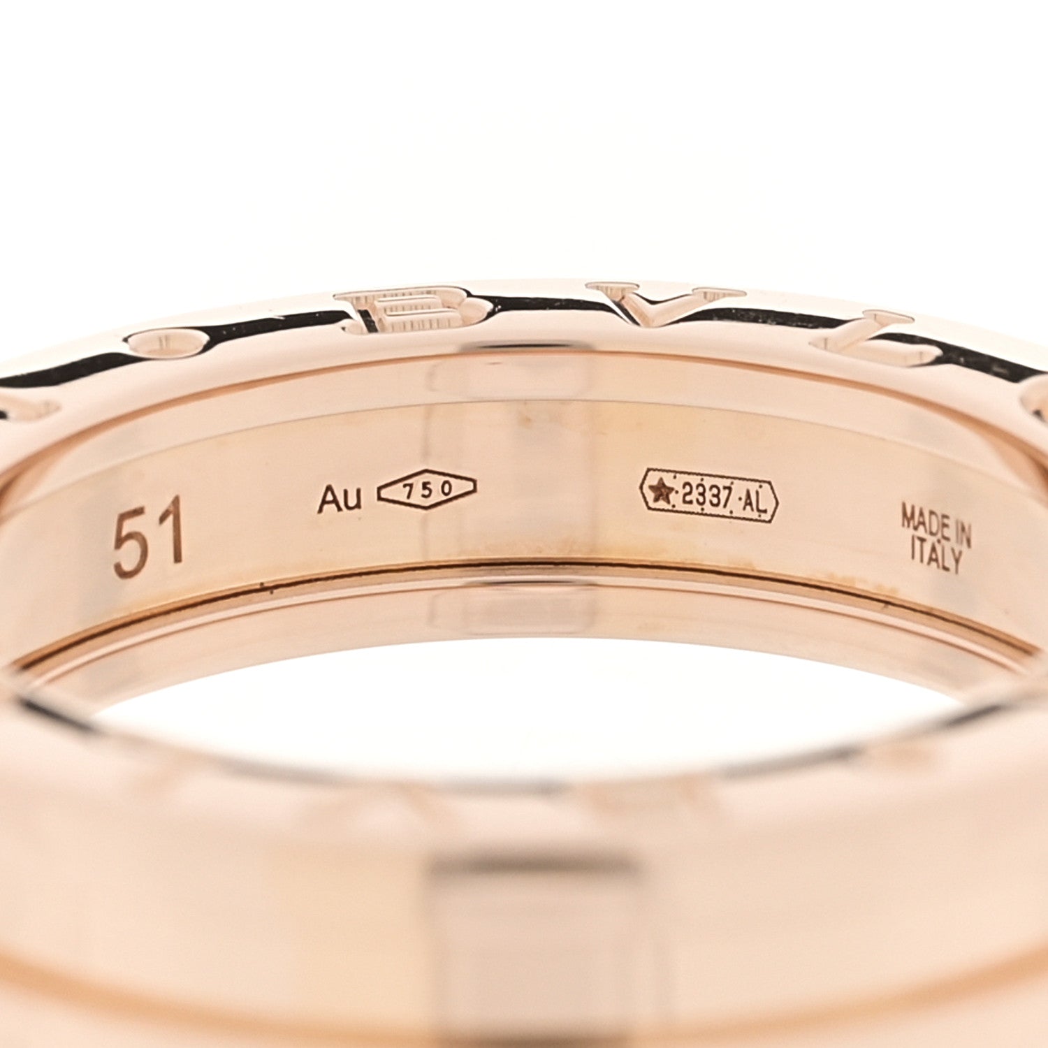 Bulgari 18K Rose Gold B.Zero1 One-Band Ring 51 5.75 4 of 4