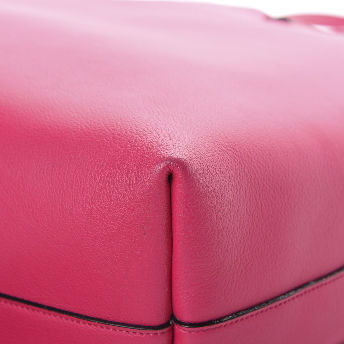 Calfskin Large Shopping Tote Fuchsia