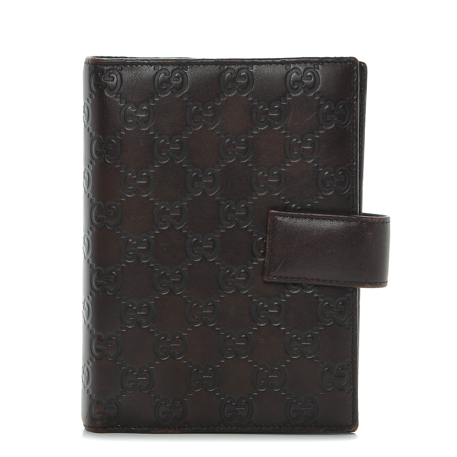Gucci Guccissima Standard Agenda Dark Brown 1 of 8
