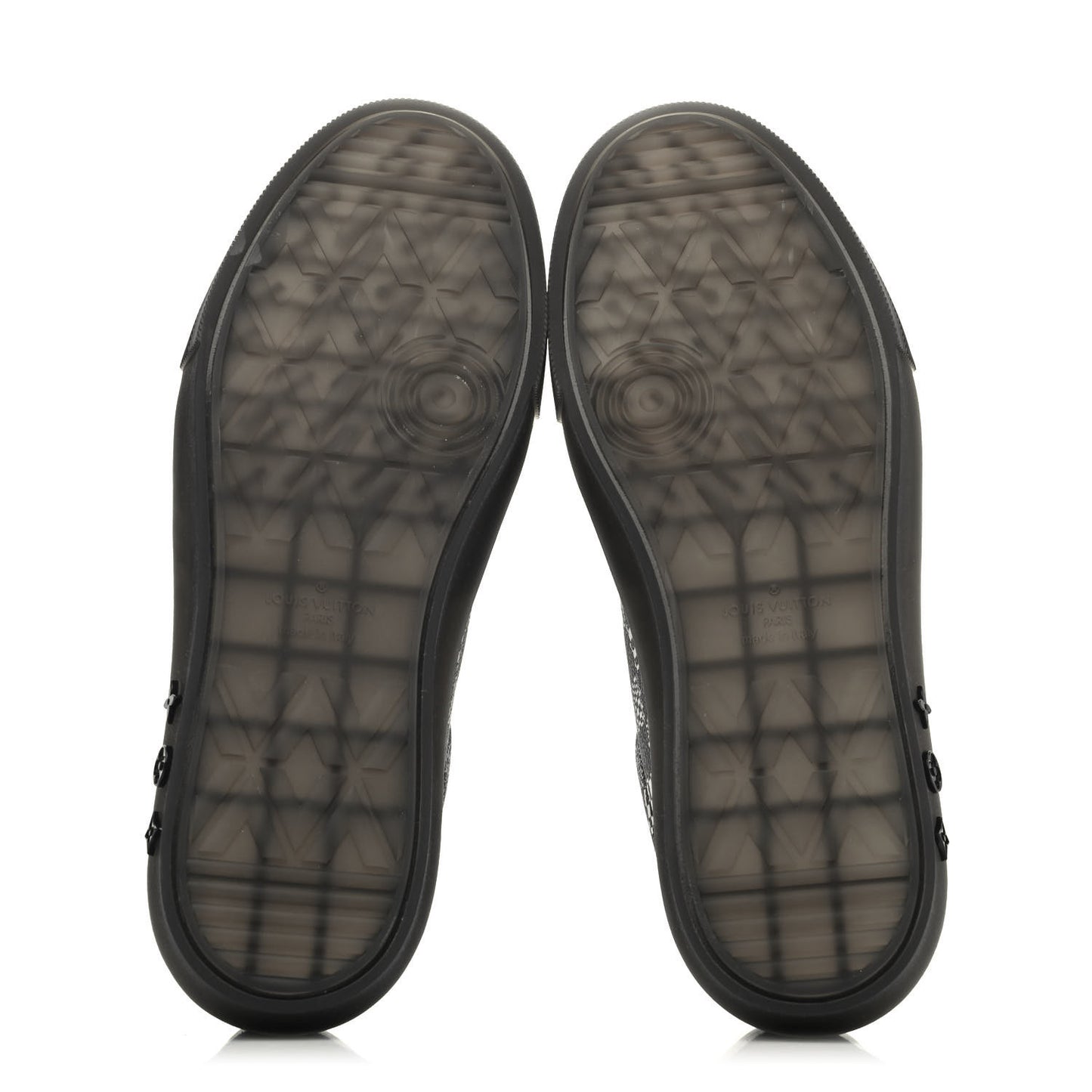 Damier Distorted Mens LV Ollie Sneakers 9 Black