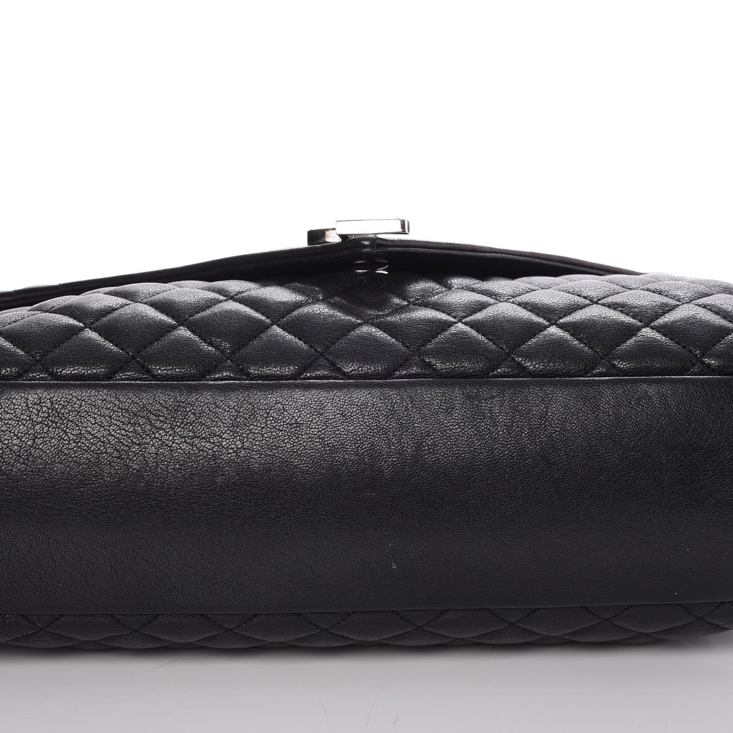 Calfskin Mixed Matelasse Triquilt Large Monogram Satchel Black