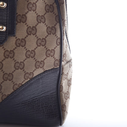 Gucci Monogram Hasler Boston Dark Brown 17 of 19