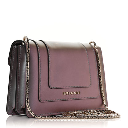 Bulgari Iridescent Calfskin Serpenti Forever Crossbody Bag Purple 2 of 8