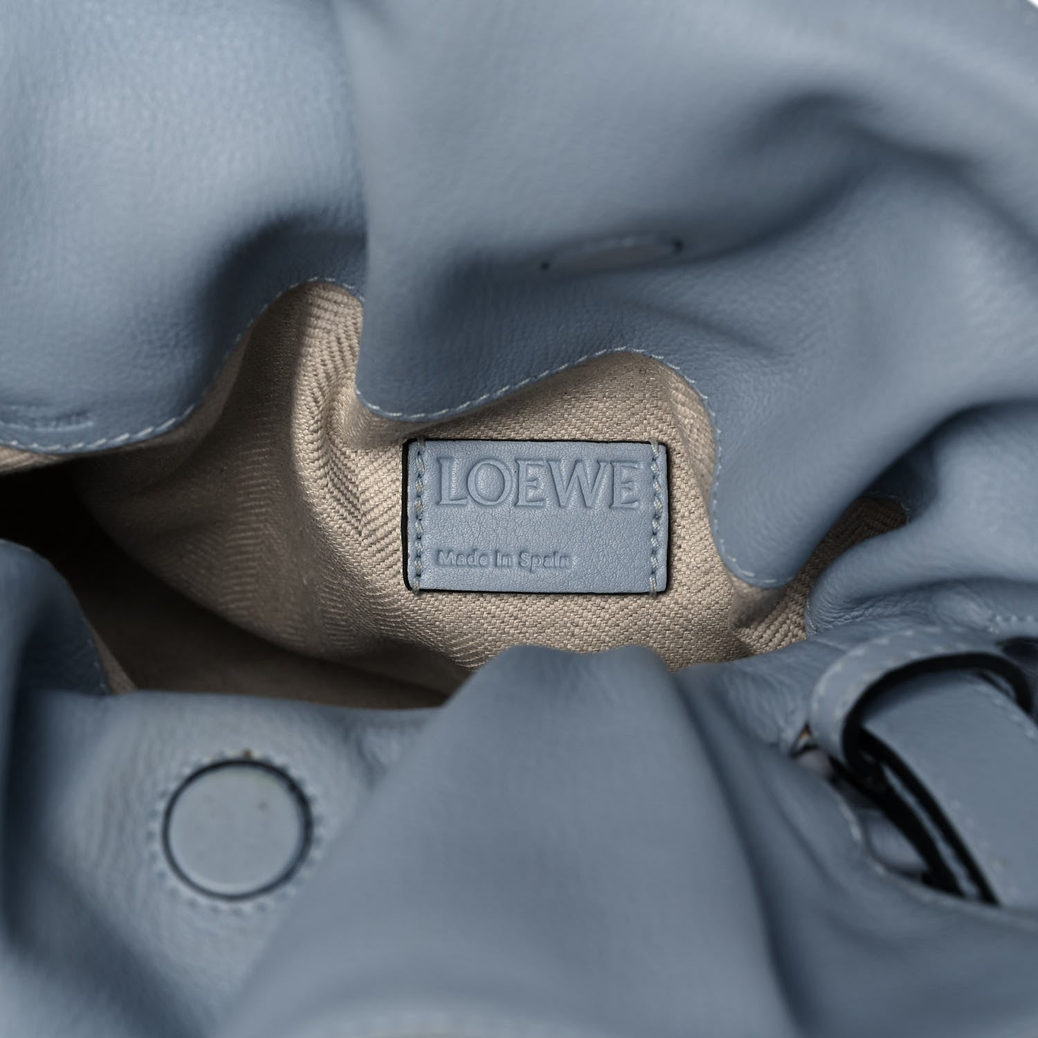 Loewe Crinkled Nappa Small Flamenco Knot Shoulder Bag Light Blue 5 of 16