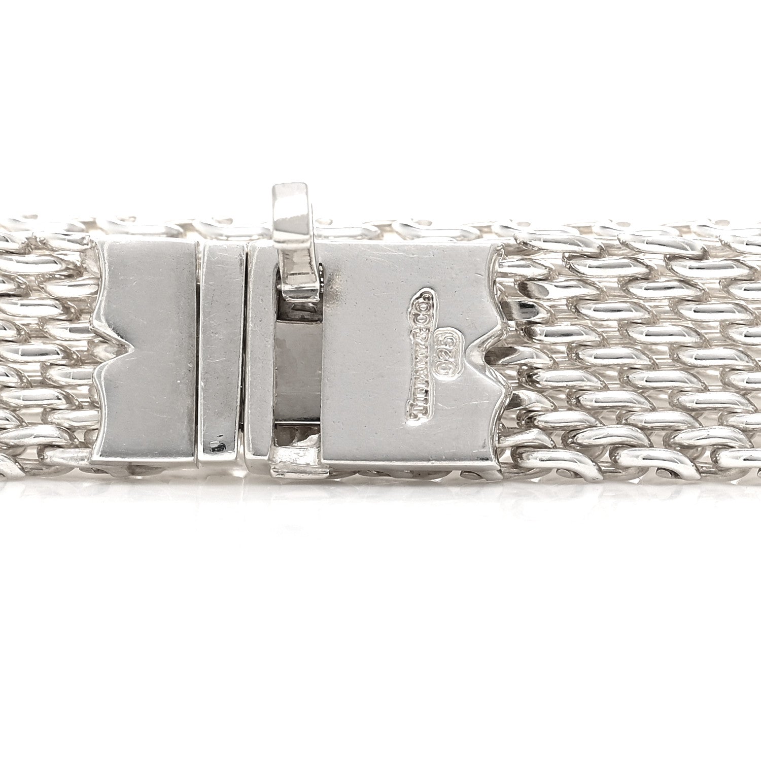 Tiffany Sterling Silver Somerset Mesh Necklace 5 of 5