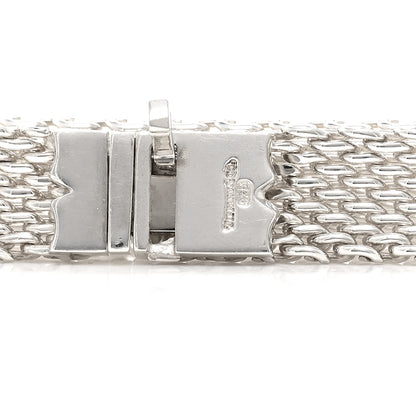 Tiffany Sterling Silver Somerset Mesh Necklace 5 of 5