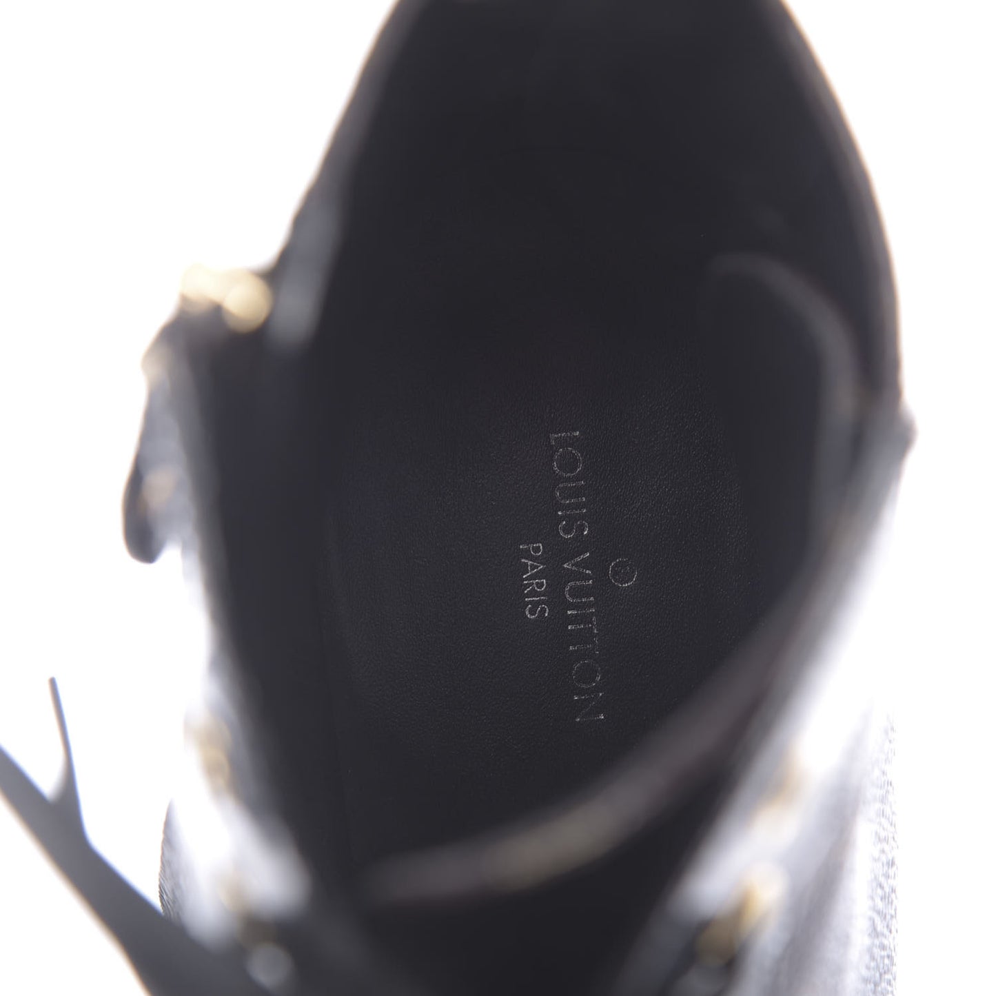 Patent Calfskin Monogram Star Trail Ankle Boots 39 Black