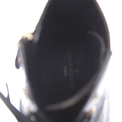 Louis Vuitton Patent Calfskin Monogram Star Trail Ankle Boots 39 Black 7 of 9