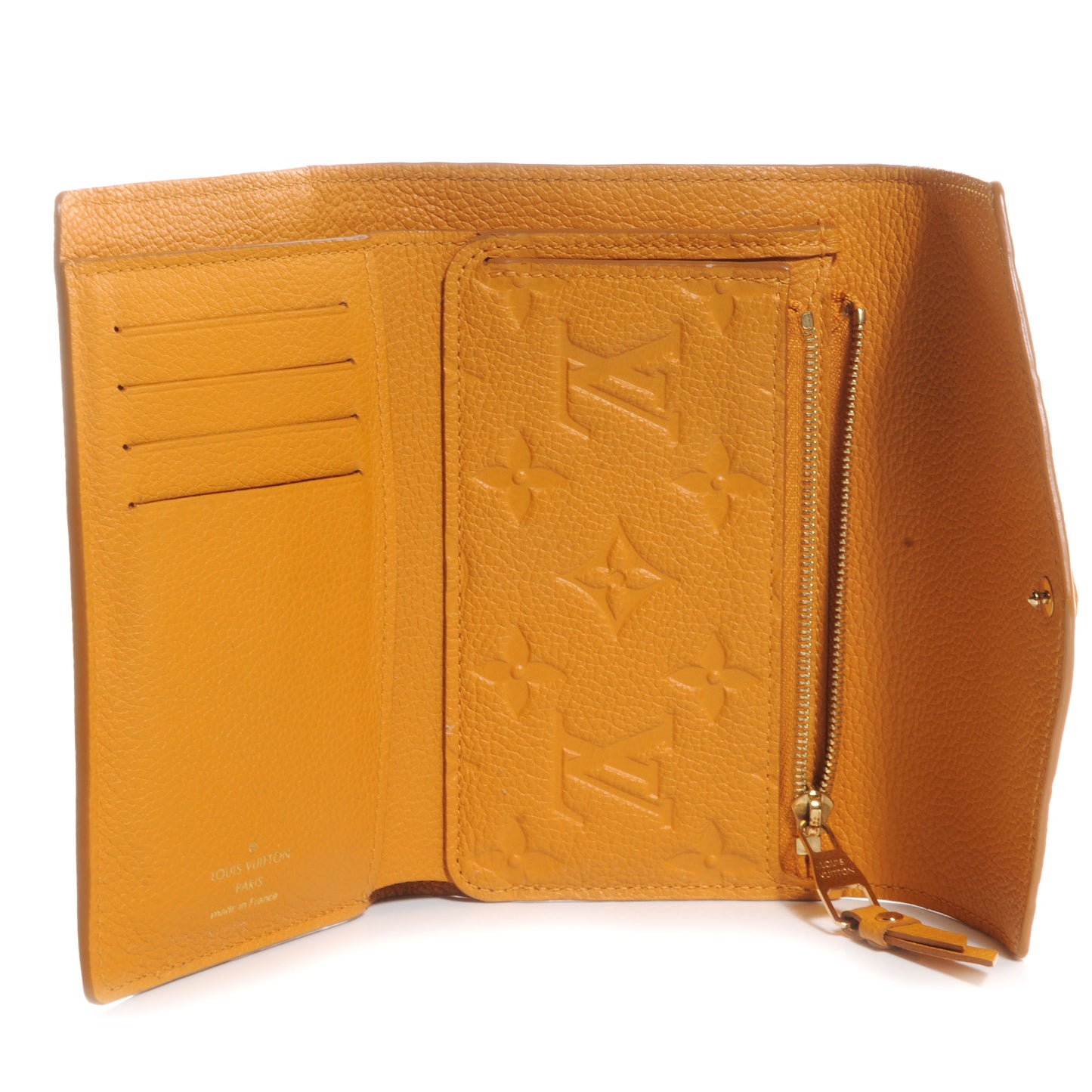 Empreinte Compact Curieuse Wallet Safran