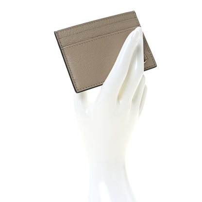 Gucci Textured Dollar Calfskin Horsebit 1955 Card Holder Beige 2 of 6