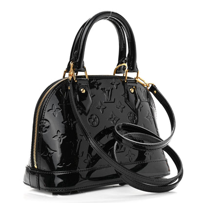 Louis Vuitton Vernis Alma BB Noir Magnetique 4 of 15