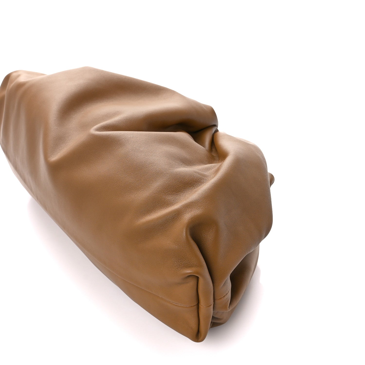 Bottega Veneta Smooth Butter Calf The Pouch Oversized Clutch Teak 11 of 11