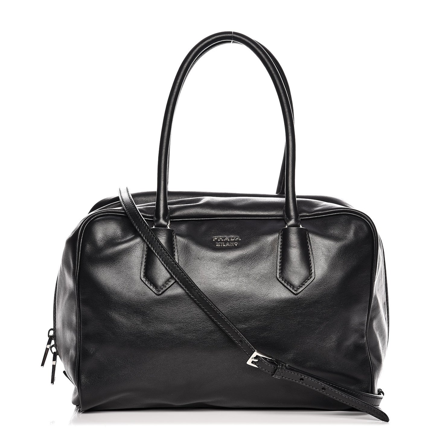 Soft Calf Large Inside Tote Black Mughetto