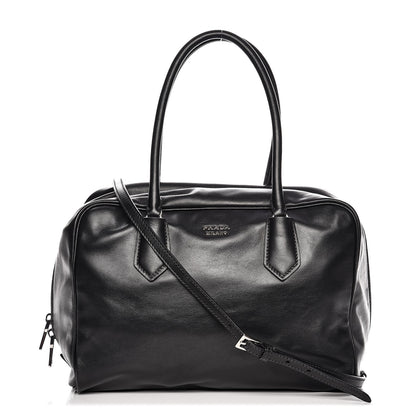 Prada Soft Calf Large Inside Tote Black Mughetto 1 of 10