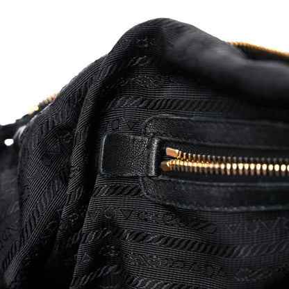 Prada Tessuto Nylon Saffiano Tote Black 11 of 25