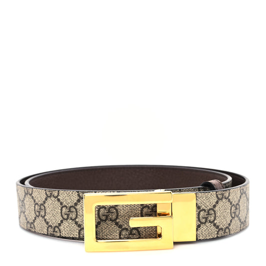 Supreme Monogram Calfskin Square G 35mm Belt 110 44 Brown