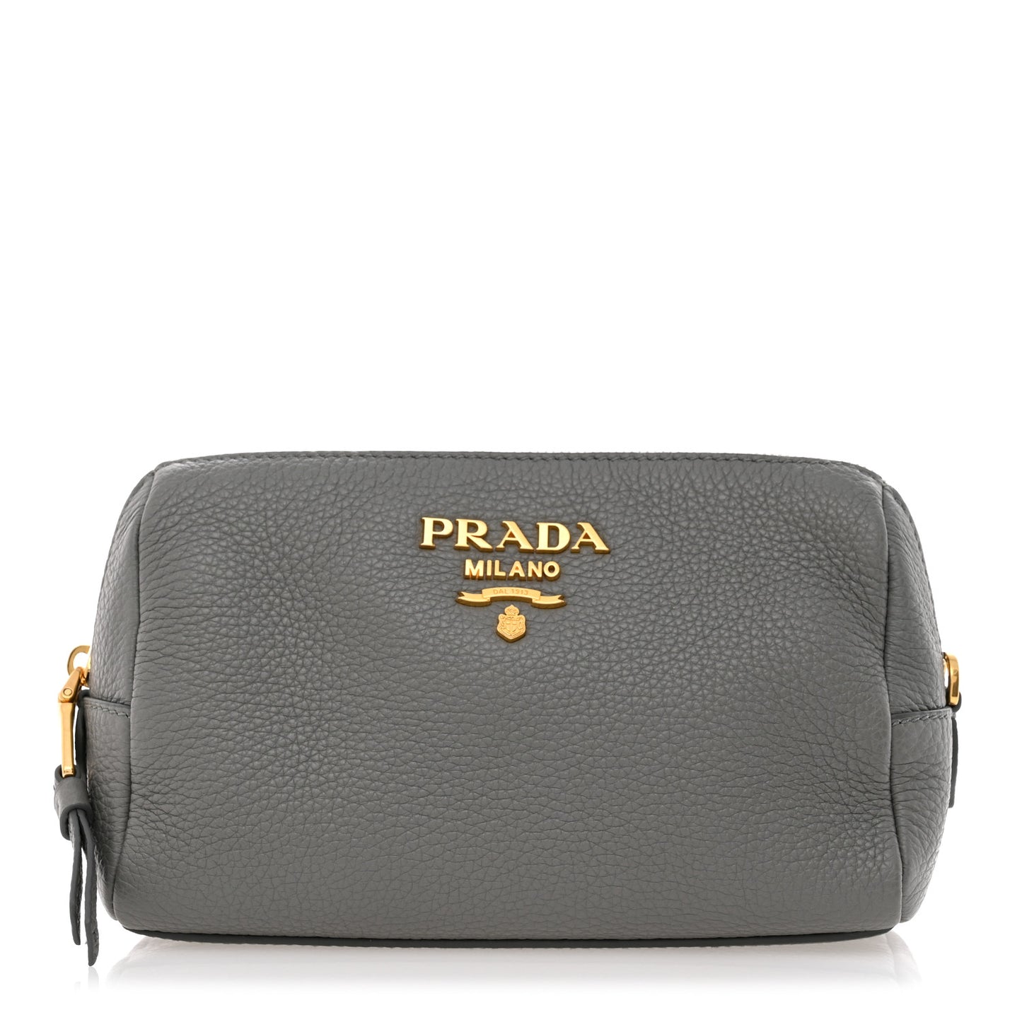 Vitello Daino Cosmetic Pouch Argilla