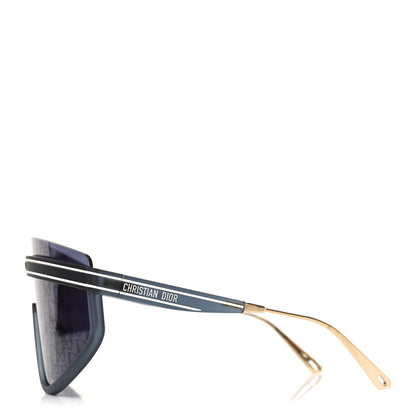 Christian Dior Oblique Mask DiorClub M2U Sunglasses Translucent Blue 3 of 7