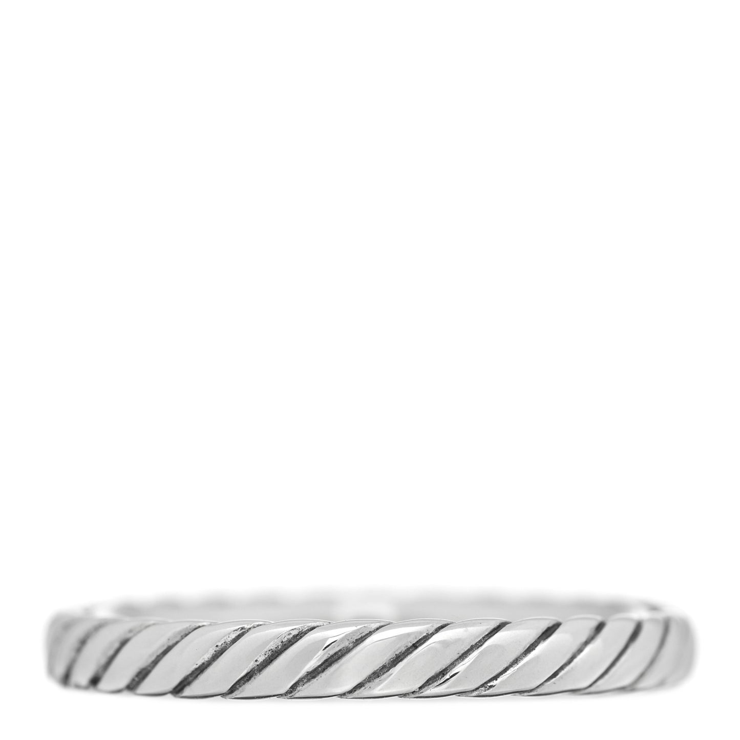 Sterling Silver Cable Classics Band Ring 54 7