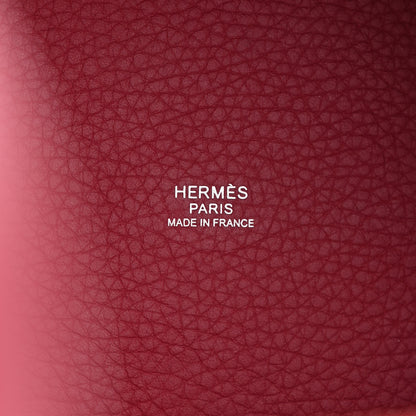 Hermes Taurillon Clemence Picotin Lock 18 PM Rubis 6 of 10