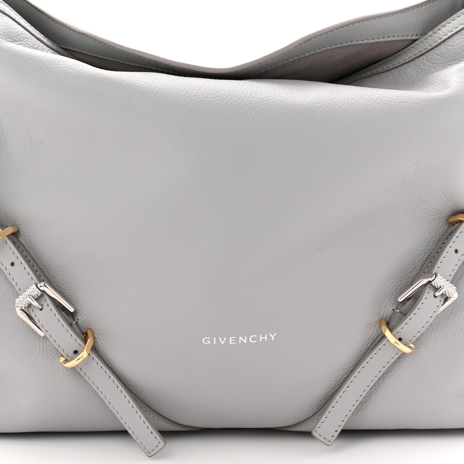 Givenchy Calfskin Medium Voyou Bag Light Grey 8 of 10