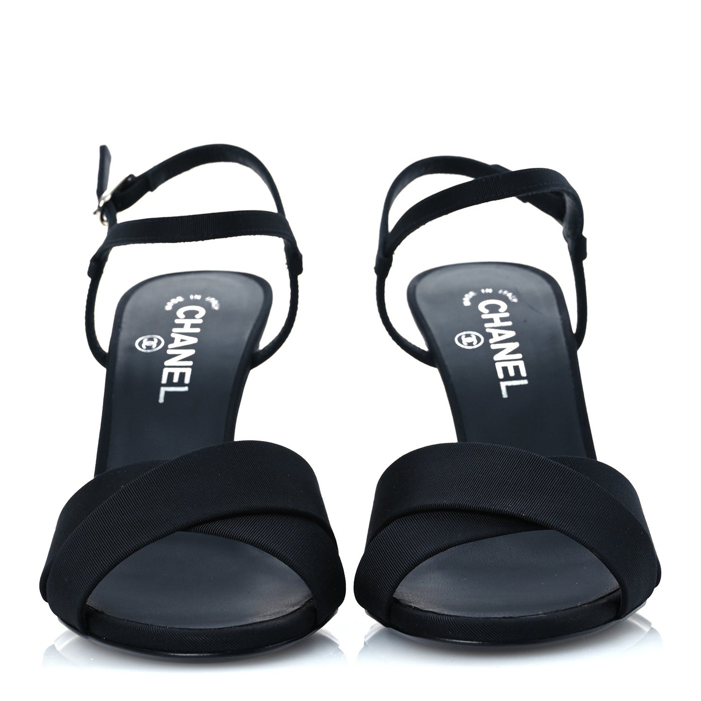 Grosgrain Pearl Sandals 39.5 Black