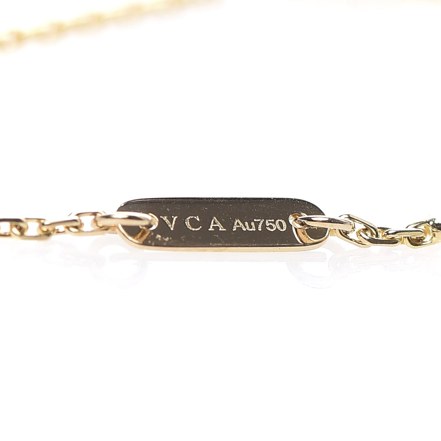 18K Yellow Gold Mother of Pearl Sweet Alhambra Bracelet