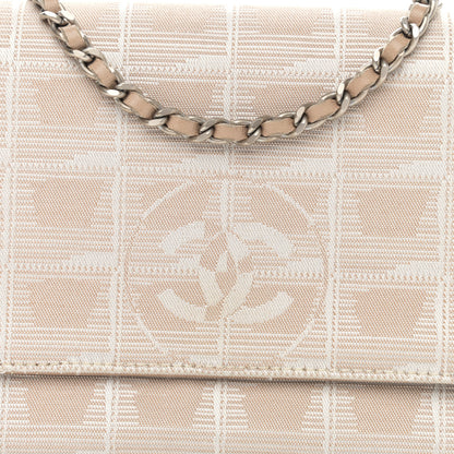 Chanel Nylon Travel Wallet On Chain WOC Beige 9 of 18