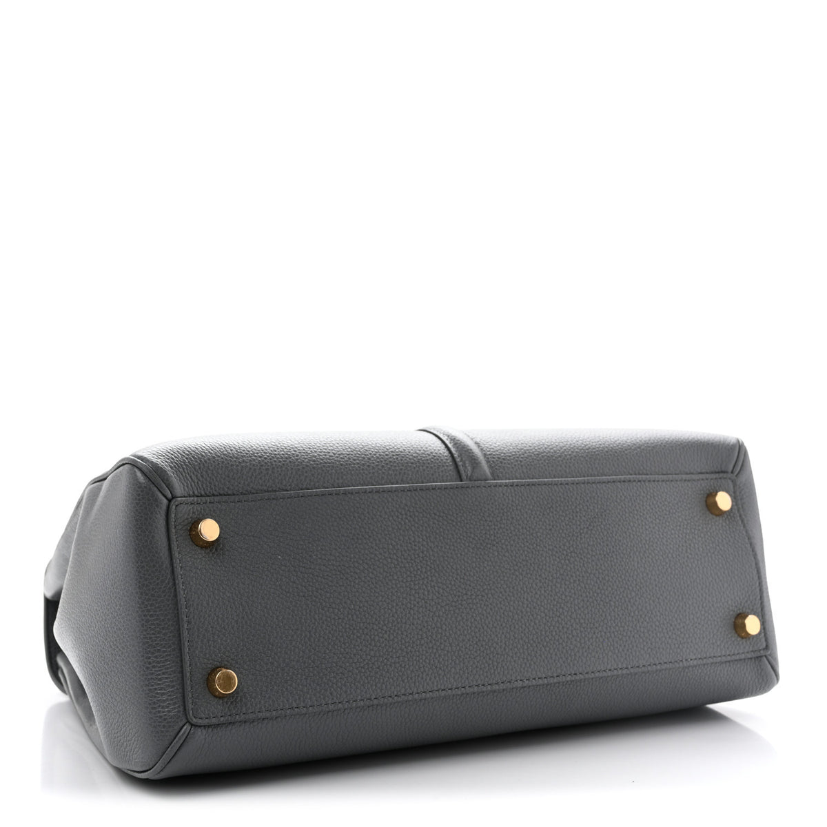 Celine Grained Calfskin Classique 16 Top Handle Bag Cloud 7 of 21