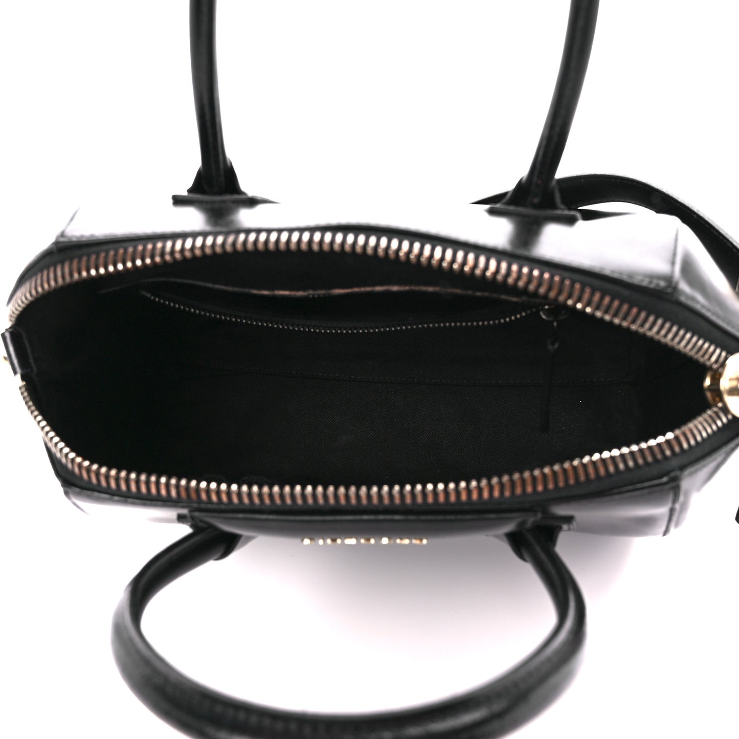 Shiny Lord Calfskin Small Antigona Black