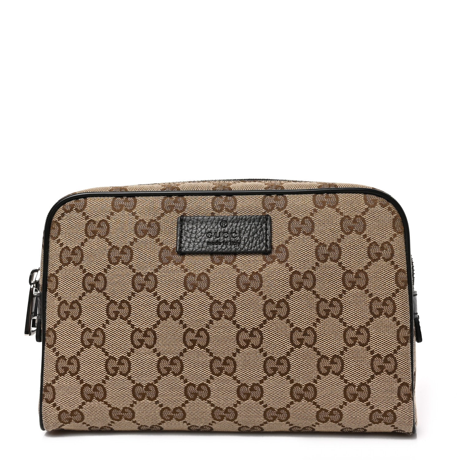 Gucci Monogram Dollar Calfskin Belt Bag Beige Ebony Testa di Moro Marrone Scuro 1 of 9