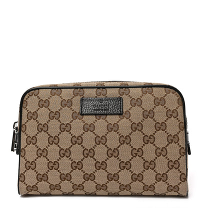 Gucci Monogram Dollar Calfskin Belt Bag Beige Ebony Testa di Moro Marrone Scuro 1 of 9