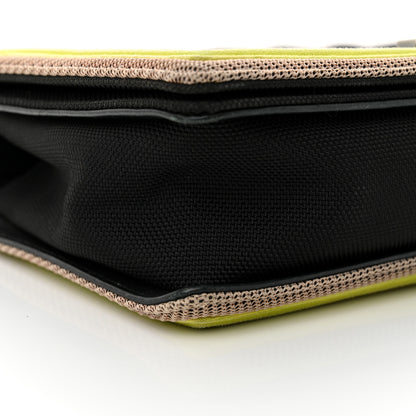 Chanel Canvas Quilted New Medium Fluo Boy Flap Black Grey Yellow 9 of 12