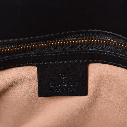 Gucci Calfskin Matelasse Small GG Marmont Shoulder Bag Black 6 of 10