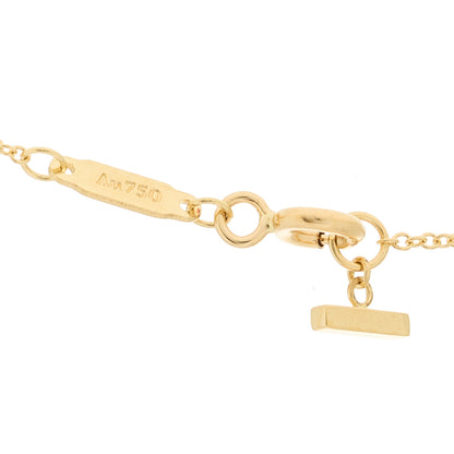 Tiffany 18K Yellow Gold Small T Smile Pendant Necklace 4 of 6
