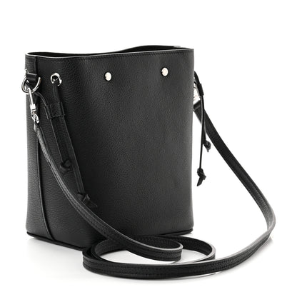 Louis Vuitton Calfskin Nano Lockme Bucket Black 3 of 8