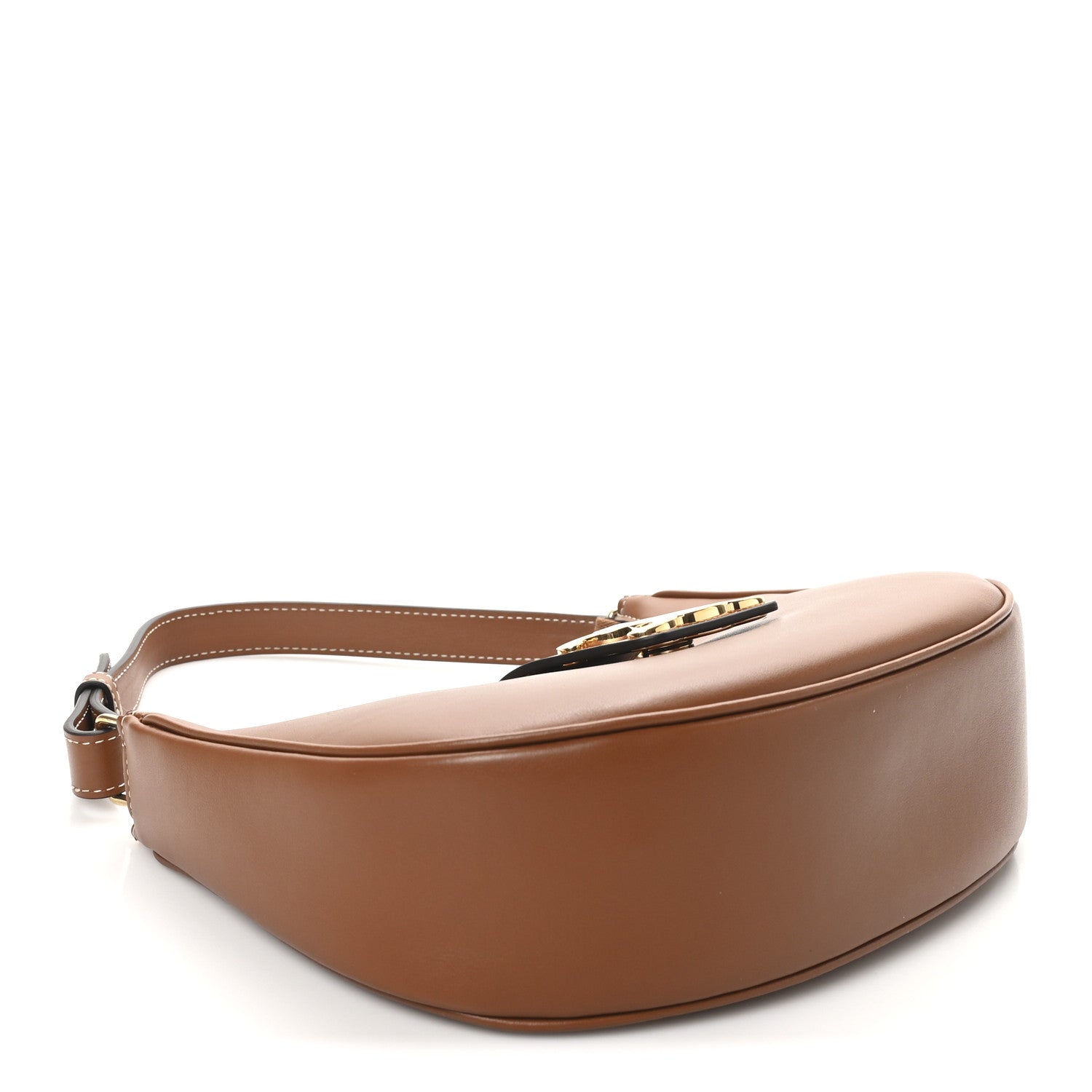 Celine Smooth Calfskin Medium Strap Ava Triomphe Shoulder Bag Tan 4 of 10