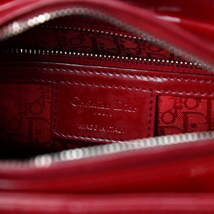 Christian Dior Patent Cannage Medium Lady Dior Red 7 of 10