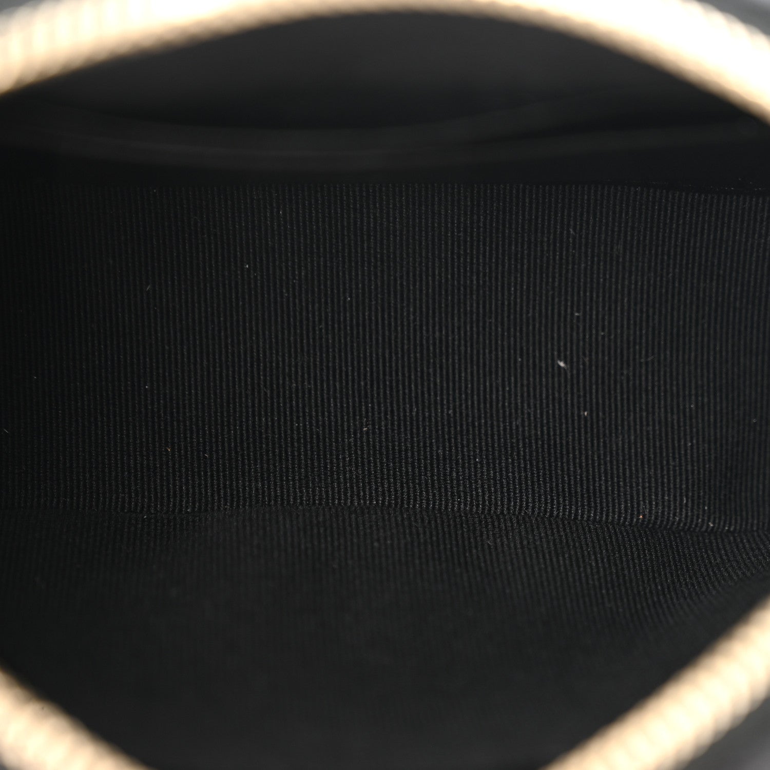 Chanel Tweed Quilted Mini Clutch With Chain Black White 5 of 10