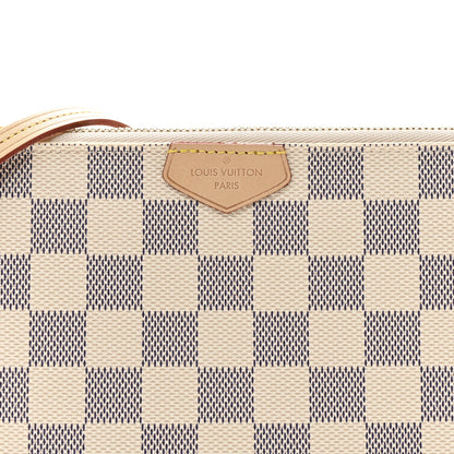 Louis Vuitton Damier Azur Double Zip Pochette 8 of 10