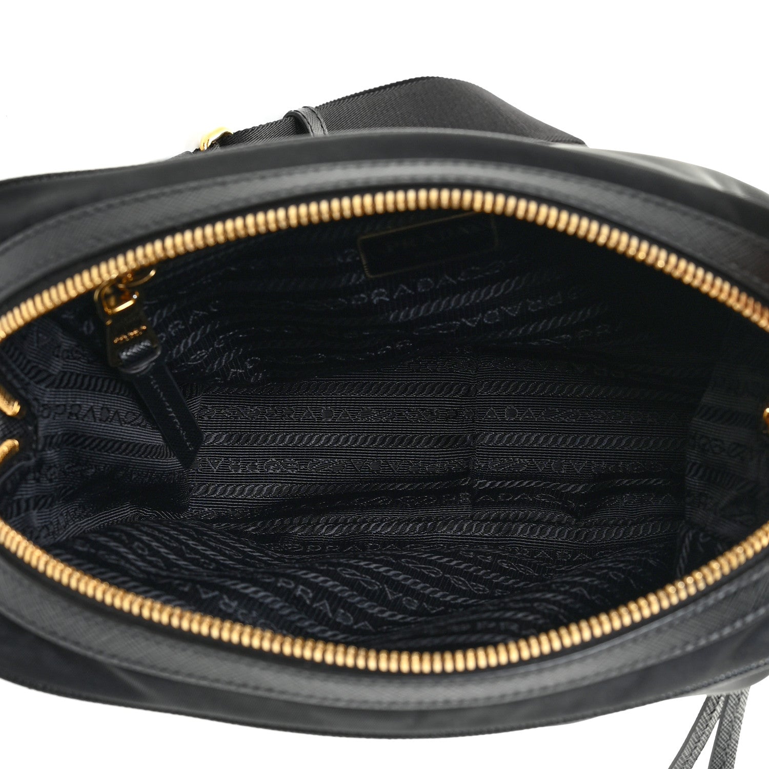 Prada Tessuto Nylon Soft Calf Camera Bag Black 5 of 14