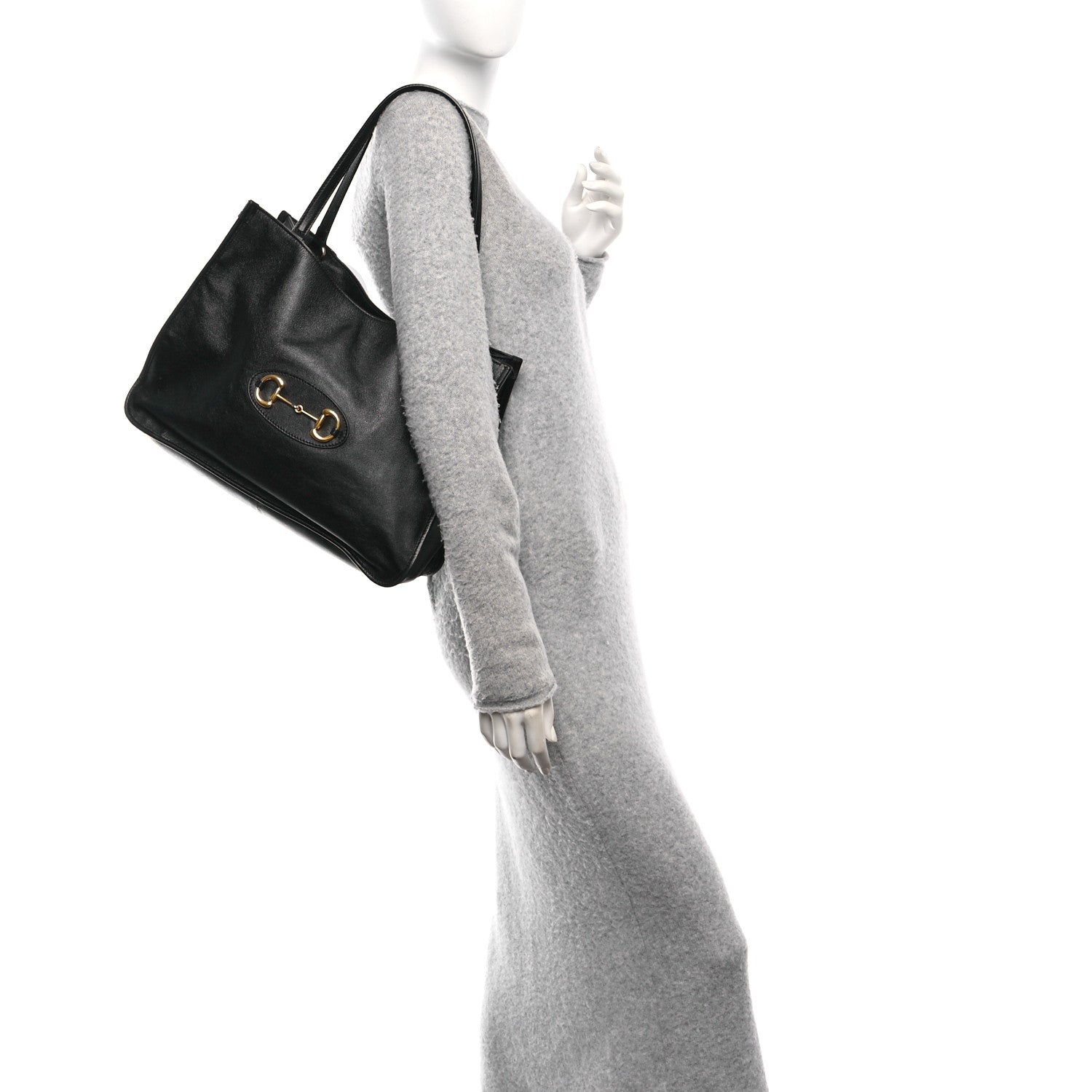 Gucci New Sakai Calfskin Lux Horsebit 1955 Tote Bag Black 2 of 13