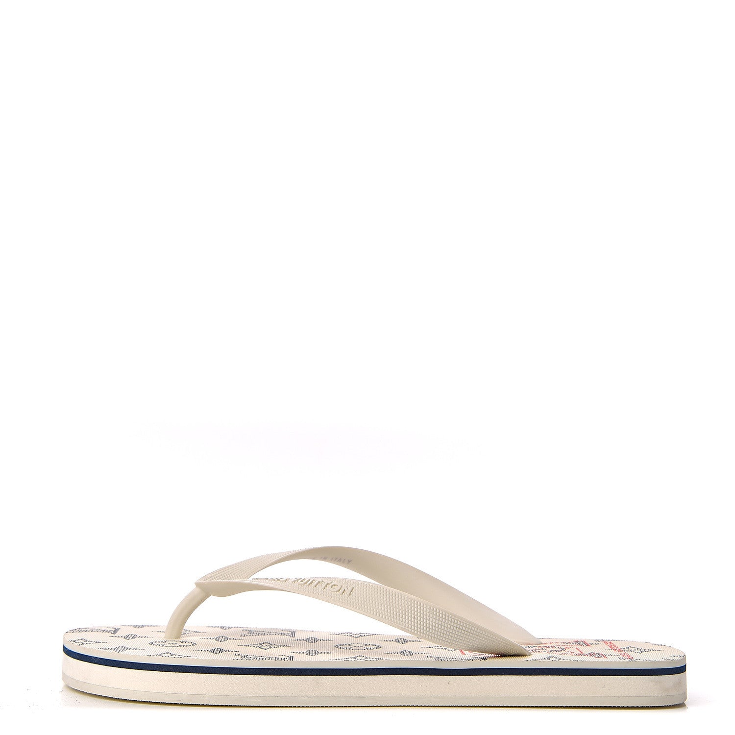 Louis Vuitton Rubber Molitor Thong Sandals 7 White 1 of 8