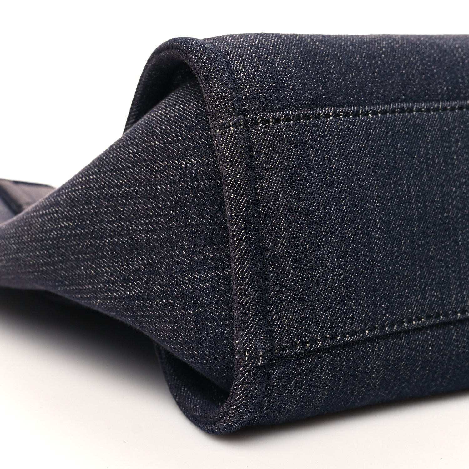 Chanel Denim Small Deauville Tote Dark Blue 9 of 12