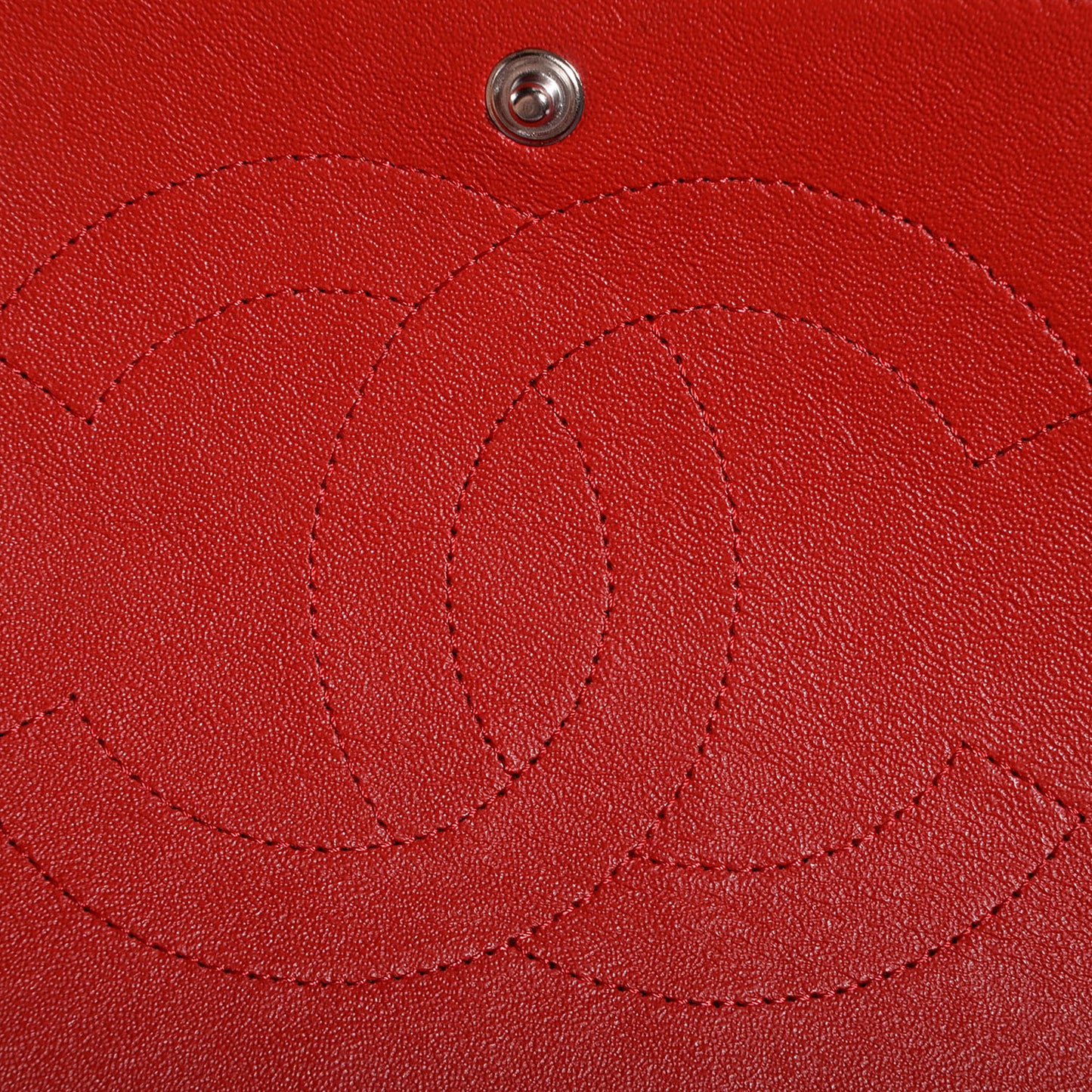 Lambskin Quilted Maxi Double Flap Red