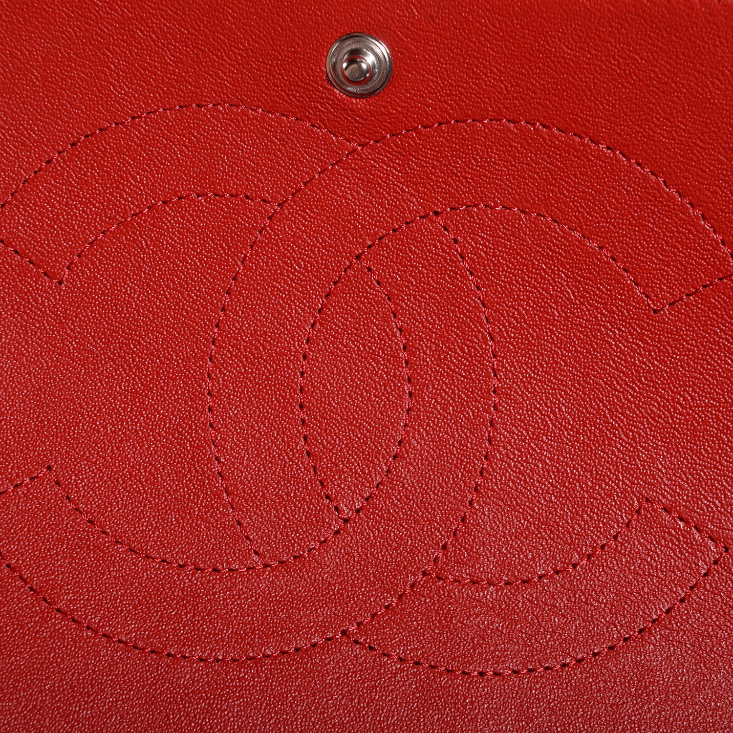 Chanel Lambskin Quilted Maxi Double Flap Red 8 of 10