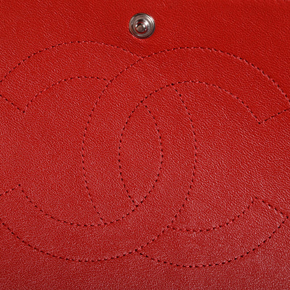 Chanel Lambskin Quilted Maxi Double Flap Red 8 of 10