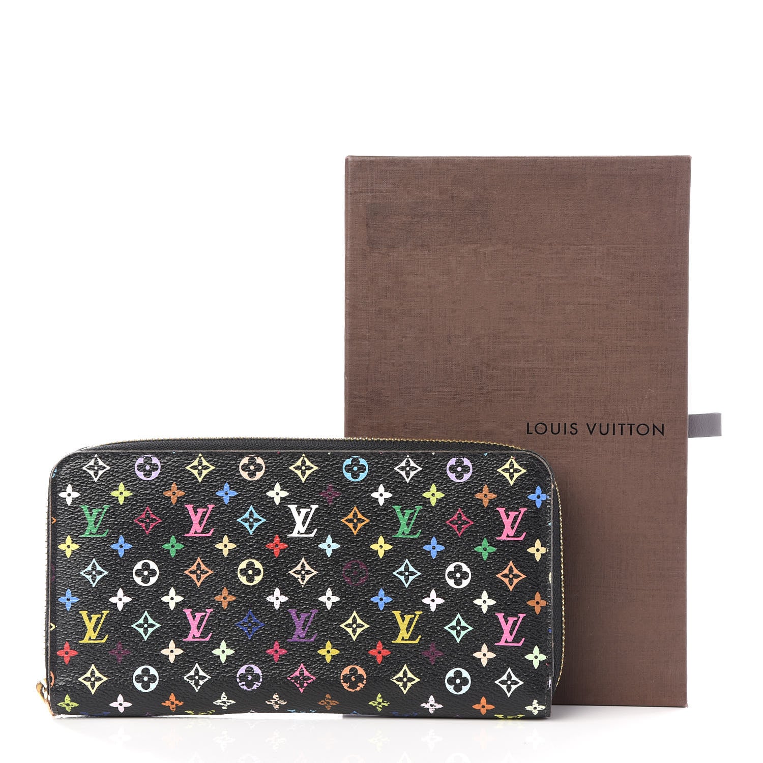 Louis Vuitton Monogram Multicolor Zippy Wallet Black Grenade 10 of 10
