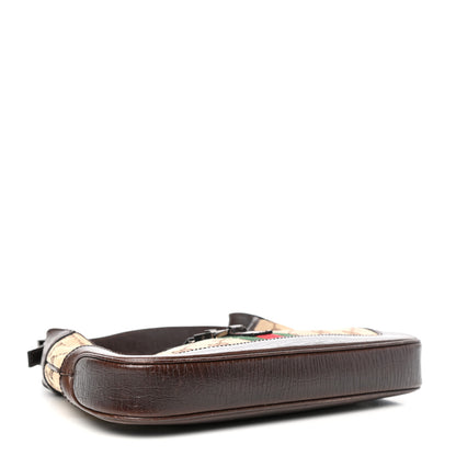 Gucci Monogram Web Jackie O Hobo Dark Brown 4 of 12