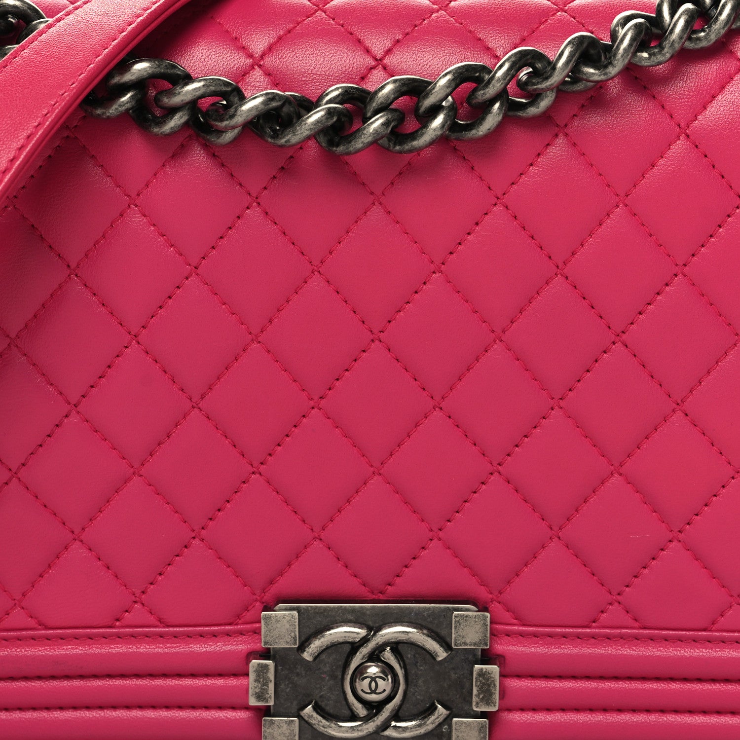 Chanel Lambskin Quilted New Medium Boy Flap Pink 8 of 12